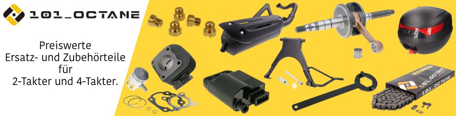 Hitzeschutz für Auspuff 101 Octane  Heavy Tuned: Günstige Preise für  Rollerteile, Motorrad Ersatzteile, Mofa, Vespa & mehr