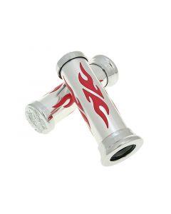 Griffe Satz Custom Flame Chrom rot
