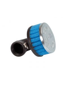 Luftfilter Polini Special Air Box Filter kurz 34mm 90° blau