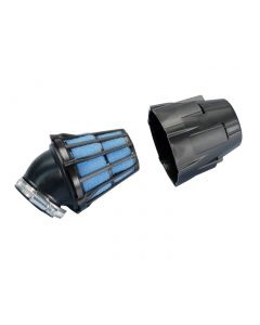 Luftfilter Polini Blue Air Box 42mm 30° schwarz-blau