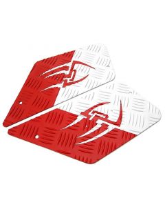 Trittbleche ODF Style 16 weiß / rot für CPI, Keeway