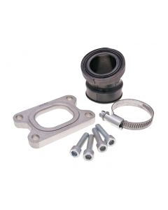 Ansaugstutzen Polini 360 30/35mm für Minarelli AM6, Derbi D50B0, EBE, EBS mit 28-30mm PHBH, VHST Vergaser