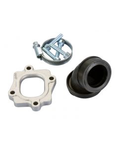 Ansaugstutzen Polini 360 30/31mm für Minarelli liegend mit 26-28mm Mikuni Vergaser