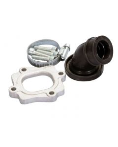 Ansaugstutzen Polini 360 23/28,5mm für Minarelli liegend mit 19mm CP Evolution, 19mm PHBG Evolution Vergaser