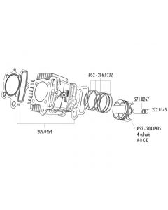 Kolbenbolzen Polini 13x38mm für Honda XR 50, Polini XP4T 50, XP4T 110