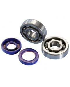 Kurbelwellenlager Satz Polini für Minarelli AM6, Generic, KSR-Moto, Keeway, Motobi, Ride, CPI, 1E40MA, 1E40MB