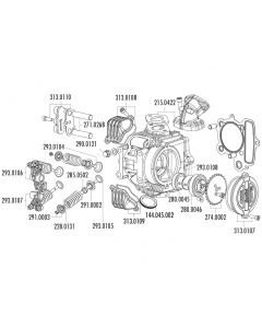 Abdeckung Nockenwelle Polini für 4V Zylinderkopf für Honda XR 50, Polini XP4T