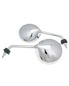 Spiegel Set M8 Chrom kurz für Vespa GTS, GTV, LXV, LX, S, Primavera, Sprint