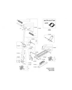 Bolzen Faltmechanismus für Polini Skate City-Roller