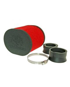Luftfilter Malossi Red Filter E15 oval 42 / 50 / 58,5mm gerade rot-schwarz