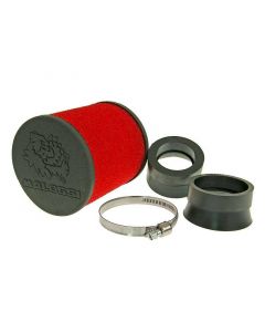 Luftfilter Malossi Red Filter E16 rund 42 / 50 / 58,5mm gerade rot-schwarz