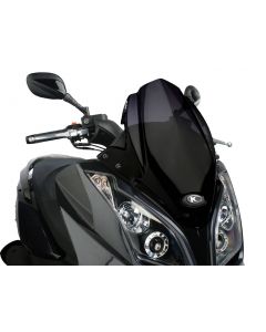 Windschild Puig V-Tech Sport schwarz für Kymco Downtown 125i, 300i ABS 09-14
