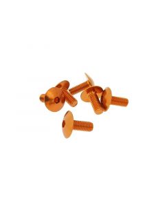 Schraubensatz 6 Stück Verkleidung orange - M6x15