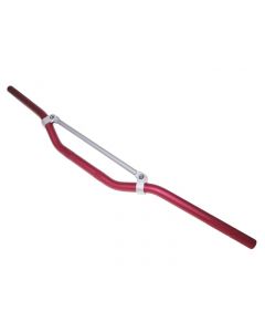 Lenker Motocross Aluminium mit Strebe rot 22mm - 810mm = 37335