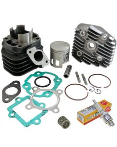 Zylinder Kit 70ccm + Zündkerze NGK B8HS + Nadellager 2-Takt China Motor (1E40QMB) 12mm