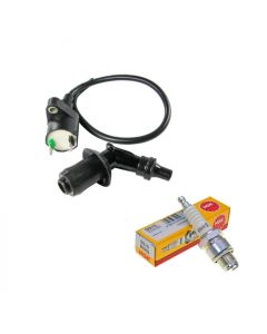 Zündspule + Zündkerze NGK B8HS + Zündkerzenstecker 2-Takt China Motor (1E40QMB) CPI GENERIC KEEWAY