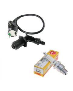 Zündkerzenstecker + Zündkerze NGK B7HS Peugeot 2-Takt 50