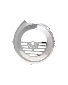 Lüfterabdeckung Edelstahl poliert für Vespa PK 50-125, V50, Primavera 125 ET3, Ape 50