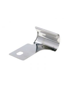 Klammer Schlitzrohr Beinschild links für Vespa ET2, ET4, LX, LXV
