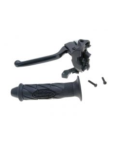 Kupplungsarmatur mit Chokehebel und Griffgummi für Derbi GPR 50, MH Racing RX 50, RYZ, Peugeot XR6, XPS, Rieju RS2, RS3