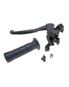 Bremsarmatur links mit Bremshebel, Chokehebel und Griffgummi für MBK Evolis, Fizz, Forte Yamaha Axis, Breeze