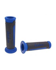 Griffe Satz Domino A350 On-Road anthrazitgrau / blau mit offenen Enden