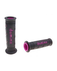 Griffe Satz Domino A250 On-Road schwarz / pink mit offenen Enden
