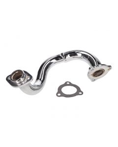 Auspuffkrümmer Chrom offen für Derbi Senda, Aprilia RX, SX, Gilera RCR, SMT