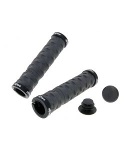 n8tive Doppel Lock-On Griff Set ROCK 130mm - grau