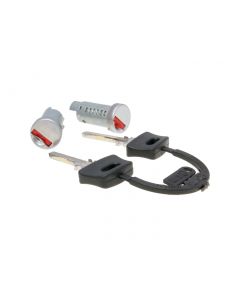 Schlosssatz Lenkschloss 2 Zylinder für Piaggio ZIP, TPH, NRG, SKR, Free, Sfera, Vespa PX, PK, P, Cosa