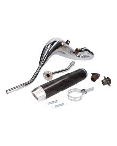 Auspuff Turbo Kit Bufanda Carreras 80 für Derbi Senda (00-), Aprilia RX/SX, Gilera RCR/SMT, Zulu