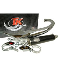 Auspuff Turbo Kit Bajo RQ Chrom für Derbi Senda (00-), Aprilia RX/SX, Gilera RCR/SMT, GSM