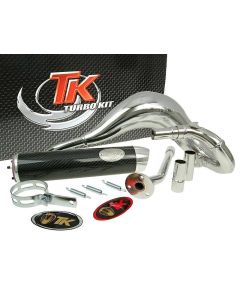 Auspuff Turbo Kit Bufanda RQ Chrom für Beta RK6 (Minarelli AM6)