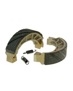 Bremsbackensatz 110x25mm für Trommelbremse Grooved für Aprilia Amico, SR, Malaguti Centro, Yamaha Jog