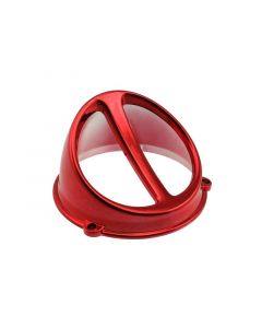 Lüfterspoiler Air Scoop Chrom rot - universal