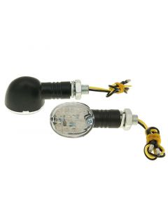 Blinker Set M10 LED Drop schwarz