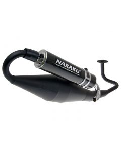 Auspuff Naraku Crossover Schwarz Carbon für GY6 139QMB/QMA