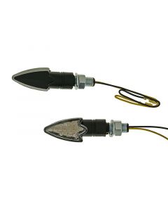 Blinker Set M10 LED schwarz Arrow Klarglas