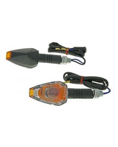 Blinker Set M10 schwarz Crystal klar