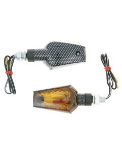 Blinker Set M10 Carbon-Look Beamer getönt, kurz