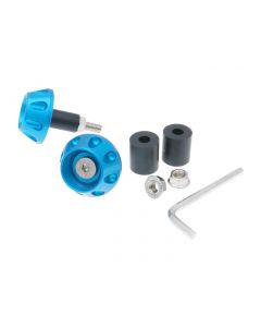 Lenkerende Vibrationsdämpfer Flat 13,5 / 17,5mm - blau